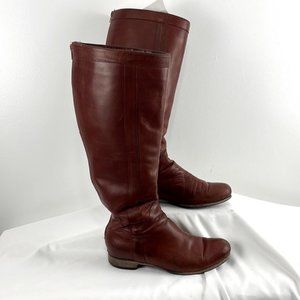 Poppy Barley Brown Leather Riding Boots
